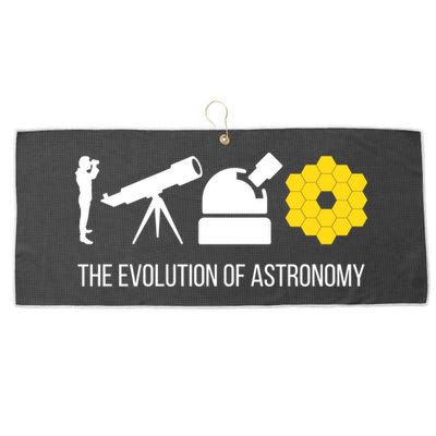 Evolution Of Astronomy Telescope James Webb Space Telescope Gift Large Microfiber Waffle Golf Towel