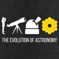 Evolution Of Astronomy Telescope James Webb Space Telescope Gift 25L Jumbo Tote