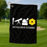 Evolution Of Astronomy Telescope James Webb Space Telescope Gift Golf Towel