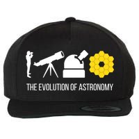 Evolution Of Astronomy Telescope James Webb Space Telescope Gift Wool Snapback Cap