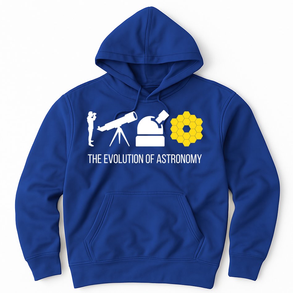 Evolution Of Astronomy Telescope James Webb Space Telescope Gift Hoodie
