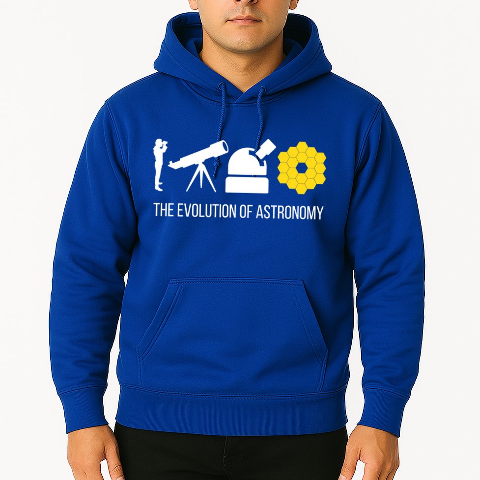Evolution Of Astronomy Telescope James Webb Space Telescope Gift Hoodie