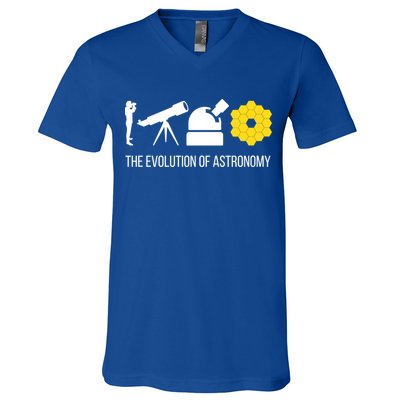 Evolution Of Astronomy Telescope James Webb Space Telescope Gift V-Neck T-Shirt