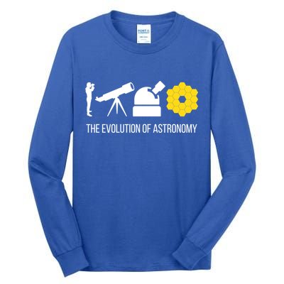 Evolution Of Astronomy Telescope James Webb Space Telescope Gift Tall Long Sleeve T-Shirt
