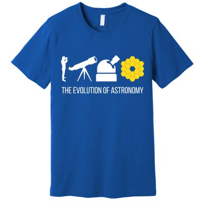 Evolution Of Astronomy Telescope James Webb Space Telescope Gift Premium T-Shirt