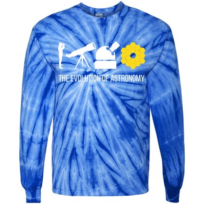 Evolution Of Astronomy Telescope James Webb Space Telescope Gift Tie-Dye Long Sleeve Shirt