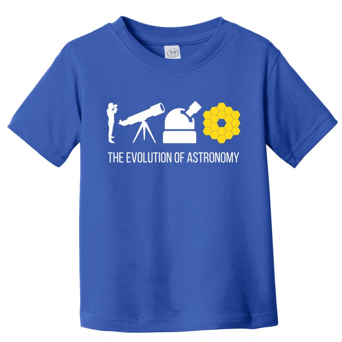 Evolution Of Astronomy Telescope James Webb Space Telescope Gift Toddler T-Shirt