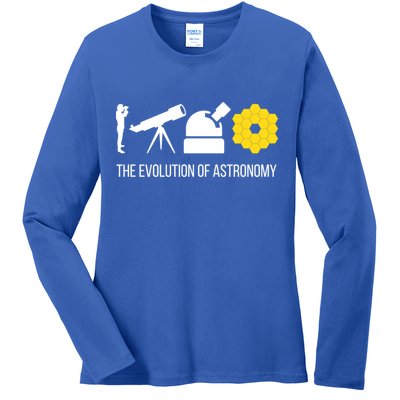 Evolution Of Astronomy Telescope James Webb Space Telescope Gift Ladies Long Sleeve Shirt