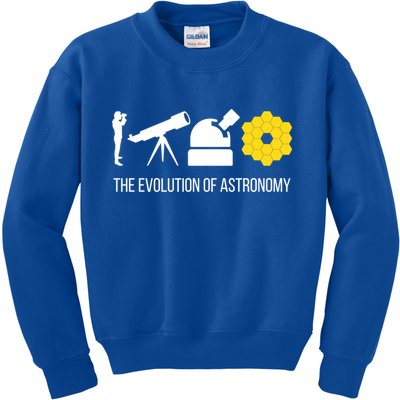 Evolution Of Astronomy Telescope James Webb Space Telescope Gift Kids Sweatshirt