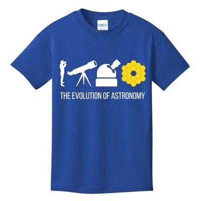 Evolution Of Astronomy Telescope James Webb Space Telescope Gift Kids T-Shirt