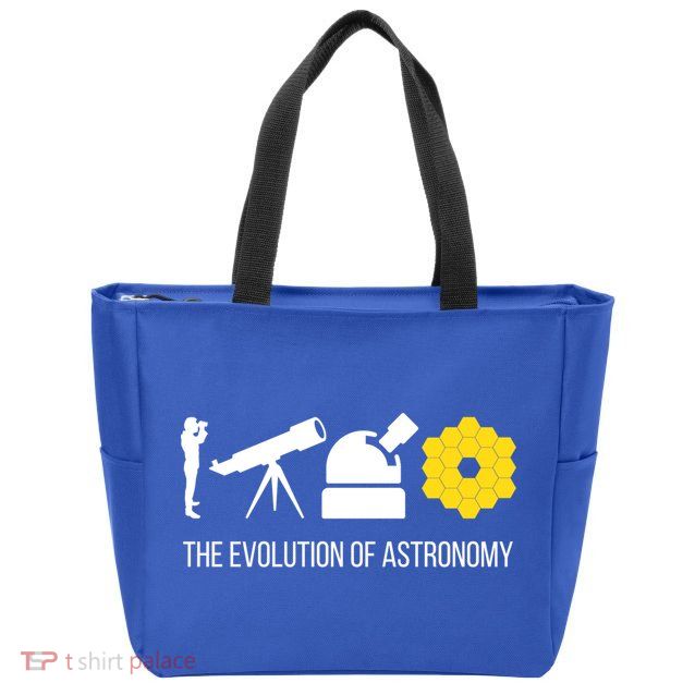 Evolution Of Astronomy Telescope James Webb Space Telescope Gift Zip Tote Bag
