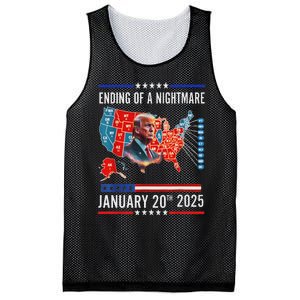 Ending Of A Nightmare January 20th 2025Donald Trump Usa Map Mesh Reversible Basketball Jersey Tank