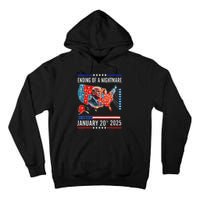 Ending Of A Nightmare January 20th 2025Donald Trump Usa Map Tall Hoodie