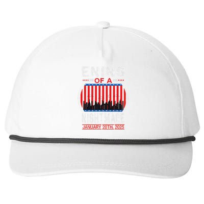 Ending Of A Nightmare January 20 2025 Trump Inauguration Snapback Five-Panel Rope Hat