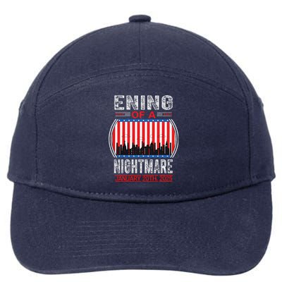 Ending Of A Nightmare January 20 2025 Trump Inauguration 7-Panel Snapback Hat