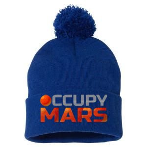 Explorer Occupygiftmars Astronomy Gift Pom Pom 12in Knit Beanie