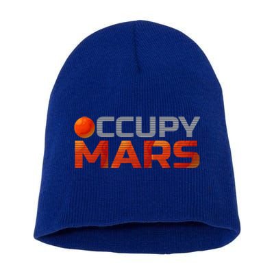 Explorer Occupygiftmars Astronomy Gift Short Acrylic Beanie