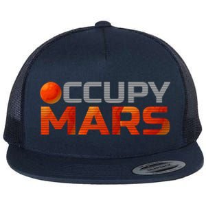 Explorer Occupygiftmars Astronomy Gift Flat Bill Trucker Hat