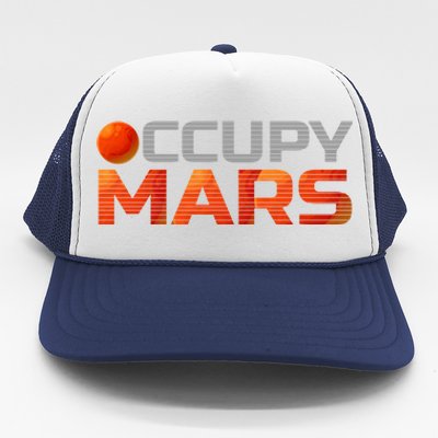 Explorer Occupygiftmars Astronomy Gift Trucker Hat