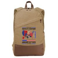 Ending Of A Nightmare January 20th 2025 Cotton Canvas Backpack