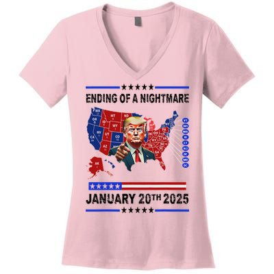 Ending Of A Nightmare January 20th 2025 Women's V-Neck T-Shirt