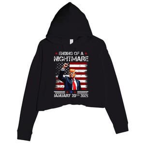 Ending Of A Nightmare January 20th 2025 Crop Fleece Hoodie