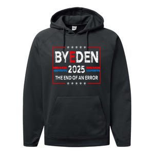 End Of An Error January 20th 2025 Bye Den Trump Inauguration Performance Fleece Hoodie