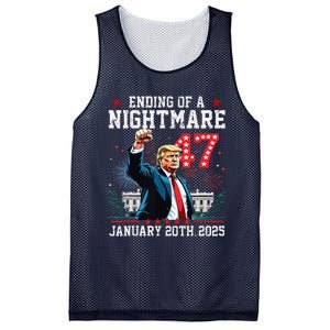 Ending Of A Nightmare January 20th 2025 Flag Usa Trump 45 47 Mesh Reversible Basketball Jersey Tank