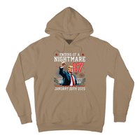 Ending Of A Nightmare January 20th 2025 Flag Usa Trump 45 47 Hoodie