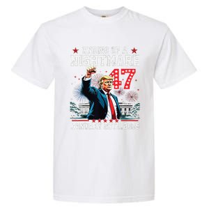 Ending Of A Nightmare January 20th 2025 Flag Usa Trump 45 47 Garment-Dyed Heavyweight T-Shirt