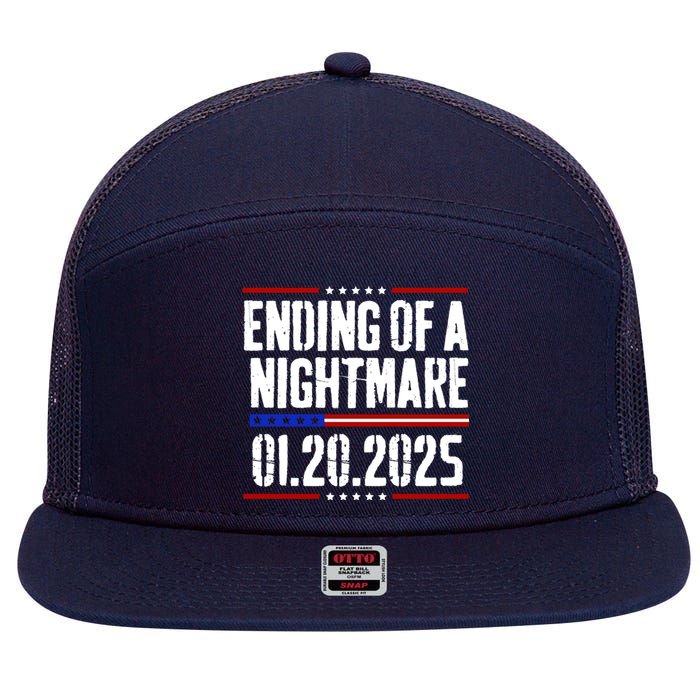 Ending Of A Nightmare January 20th 2025 7 Panel Mesh Trucker Snapback Hat