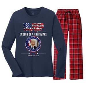 Ending Of A Nightmare January 20th 2025 Women's Long Sleeve Flannel Pajama Set 