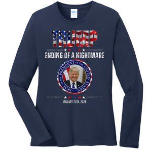 Ending Of A Nightmare January 20th 2025 Ladies Long Sleeve Shirt