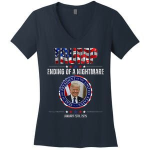 Ending Of A Nightmare January 20th 2025 Women's V-Neck T-Shirt