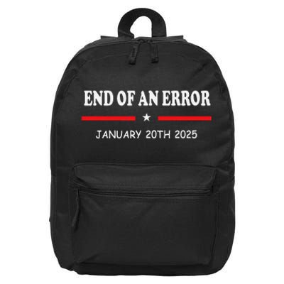 End Of An Error Anti Biden Pro Donald Trump Election 2024 16 in Basic Backpack