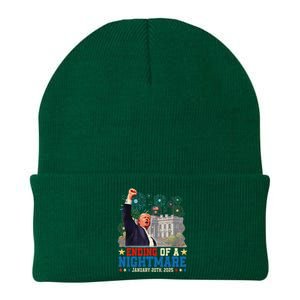 Ending Of A Nightmare January 20th Trump Inauguration Day Knit Cap Winter Beanie