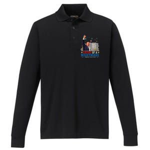 Ending Of A Nightmare January 20th Trump Inauguration Day Performance Long Sleeve Polo