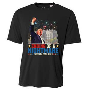 Ending Of A Nightmare January 20th Trump Inauguration Day Cooling Performance Crew T-Shirt