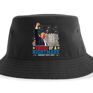 Ending Of A Nightmare January 20th Trump Inauguration Day Sustainable Bucket Hat