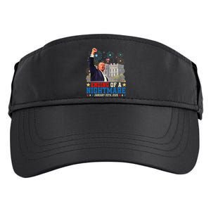 Ending Of A Nightmare January 20th Trump Inauguration Day Adult Drive Performance Visor