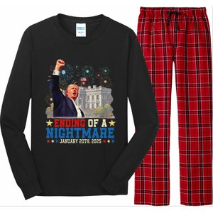 Ending Of A Nightmare January 20th Trump Inauguration Day Long Sleeve Pajama Set