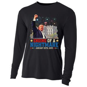 Ending Of A Nightmare January 20th Trump Inauguration Day Cooling Performance Long Sleeve Crew