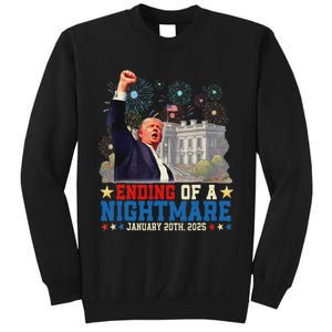 Ending Of A Nightmare January 20th Trump Inauguration Day Tall Sweatshirt