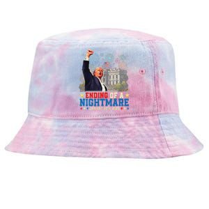 Ending Of A Nightmare January 20th Trump Inauguration Day Tie-Dyed Bucket Hat