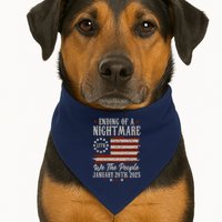 Ending Of A Nightmare Trump 2025 Inauguration We The People USA-Made Doggie Bandana
