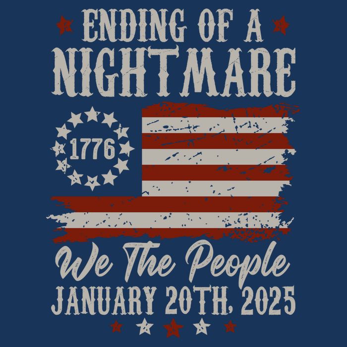 Ending Of A Nightmare Trump 2025 Inauguration We The People Drawstring Bag