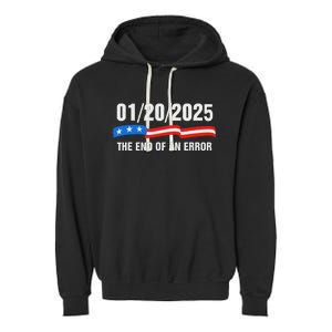 Ending Of A Nightmare January 20th 2025 Flag Usa Trump 45 47 Garment-Dyed Fleece Hoodie