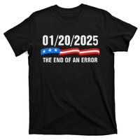 Ending Of A Nightmare January 20th 2025 Flag Usa Trump 45 47 T-Shirt