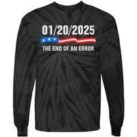 Ending Of A Nightmare January 20th 2025 Flag Usa Trump 45 47 Tie-Dye Long Sleeve Shirt