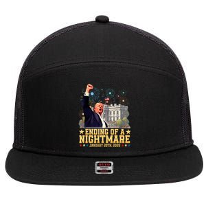 Ending Of A Nightmare January 20th 2025 7 Panel Mesh Trucker Snapback Hat